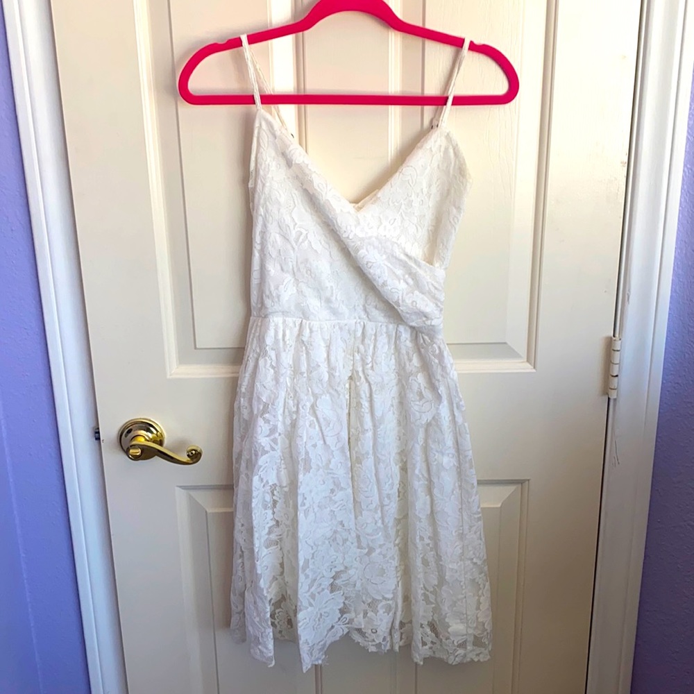 White lace dress size small